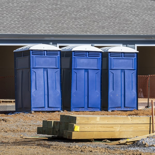 are there any restrictions on what items can be disposed of in the porta potties in Durant